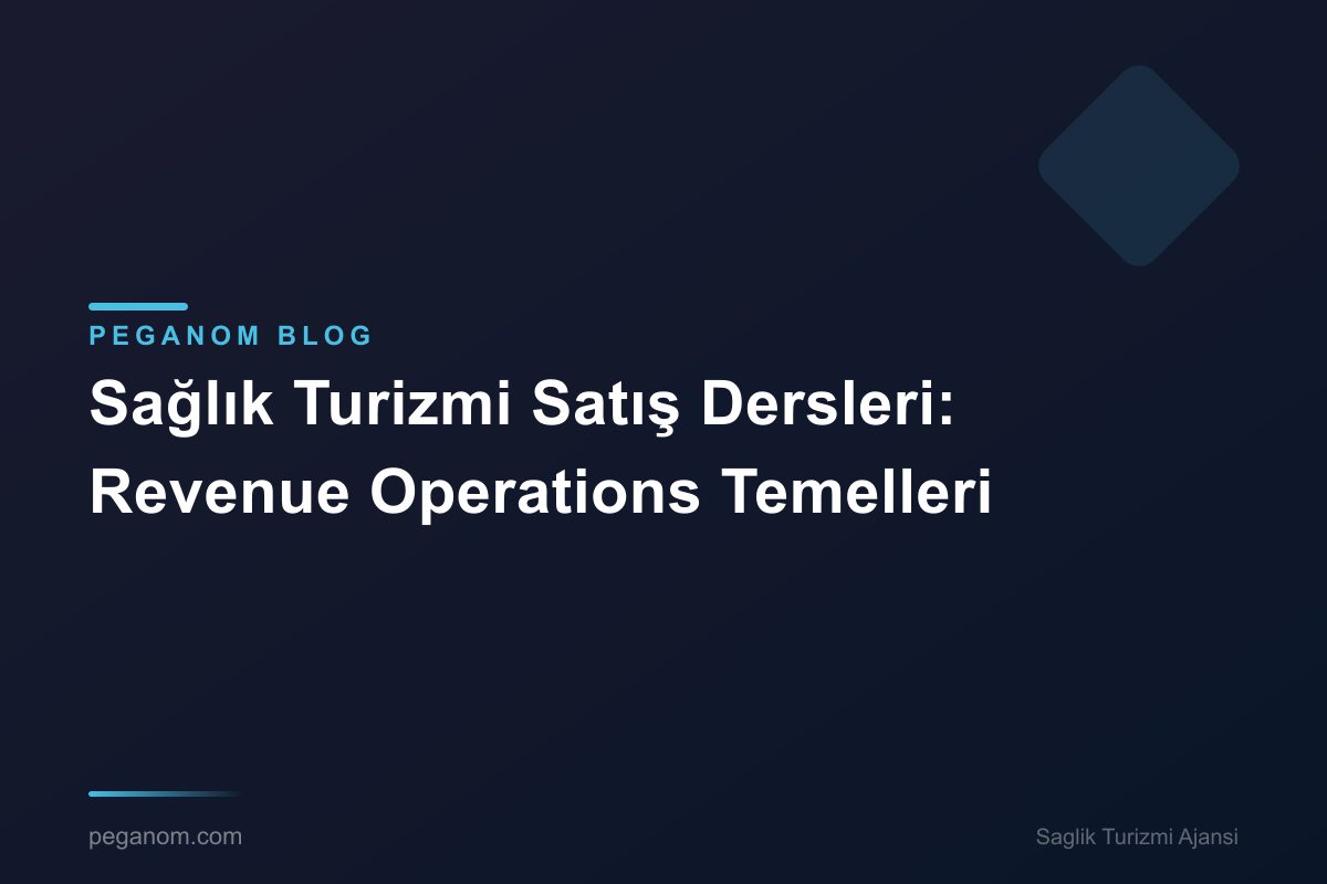 Sağlık Turizmi Satış Dersleri: Revenue Operations Temelleri