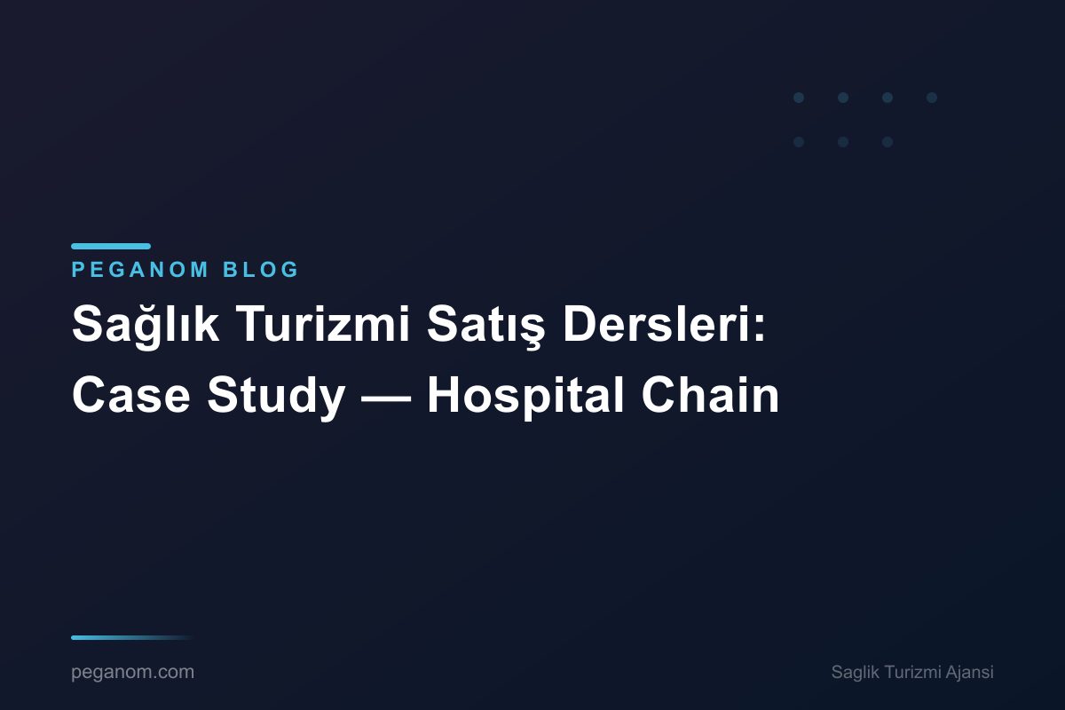Sağlık Turizmi Satış Dersleri: Case Study — Hospital Chain