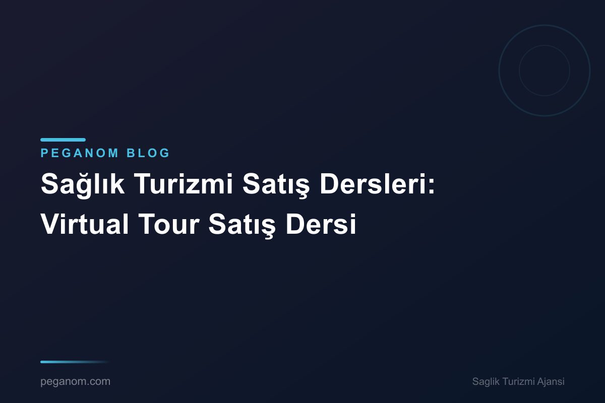 Sağlık Turizmi Satış Dersleri: Virtual Tour Satış Dersi