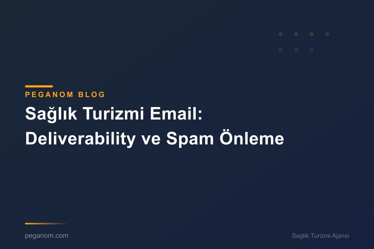 Sağlık Turizmi Email: Deliverability ve Spam Önleme