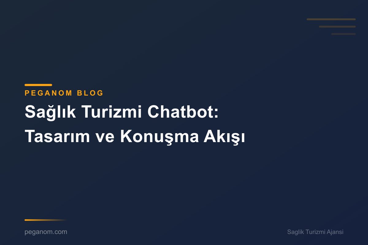 Sağlık Turizmi Chatbot: Tasarım ve Konuşma Akışı
