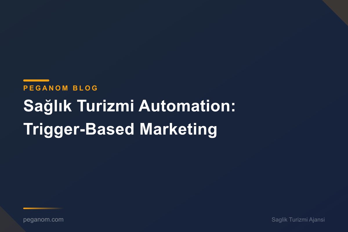 Sağlık Turizmi Automation: Trigger-Based Marketing