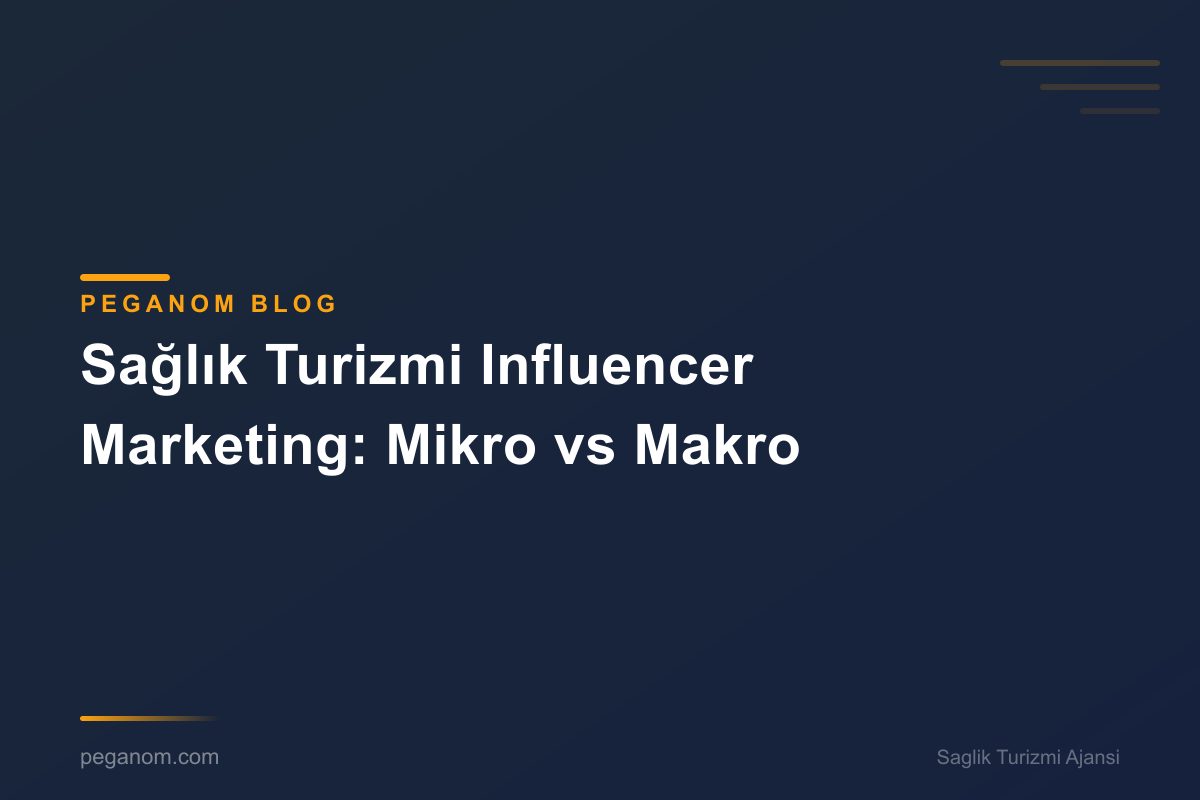 Sağlık Turizmi Influencer Marketing: Mikro vs Makro