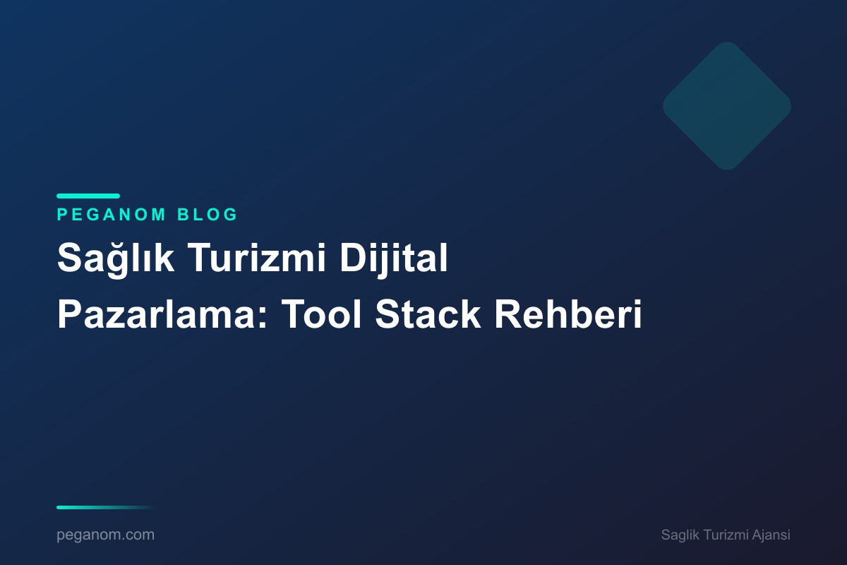 Sağlık Turizmi Dijital Pazarlama: Tool Stack Rehberi