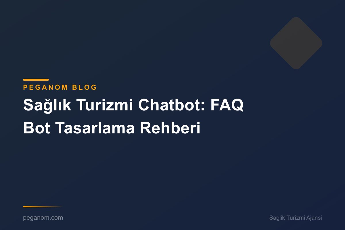 Sağlık Turizmi Chatbot: FAQ Bot Tasarlama Rehberi