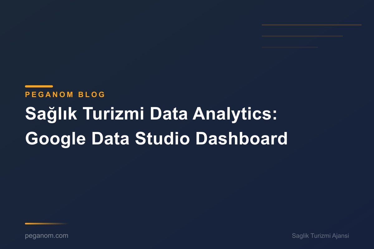 Sağlık Turizmi Data Analytics: Google Data Studio Dashboard