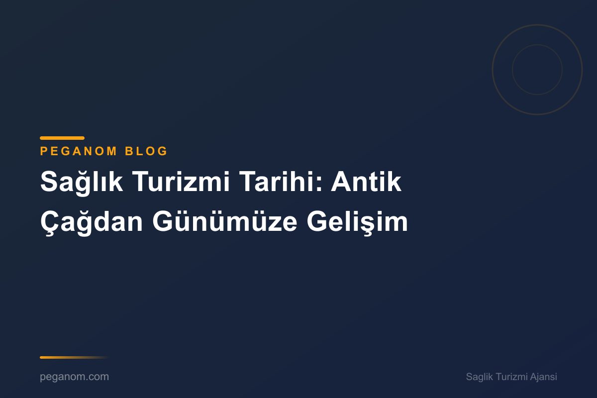 Sağlık Turizmi Tarihi: Antik Çağdan Günümüze Gelişim