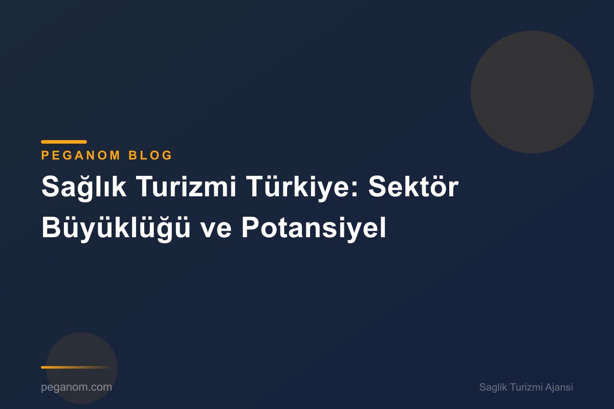 Sağlık Turizmi Türkiye: Sektör Büyüklüğü ve Potansiyel