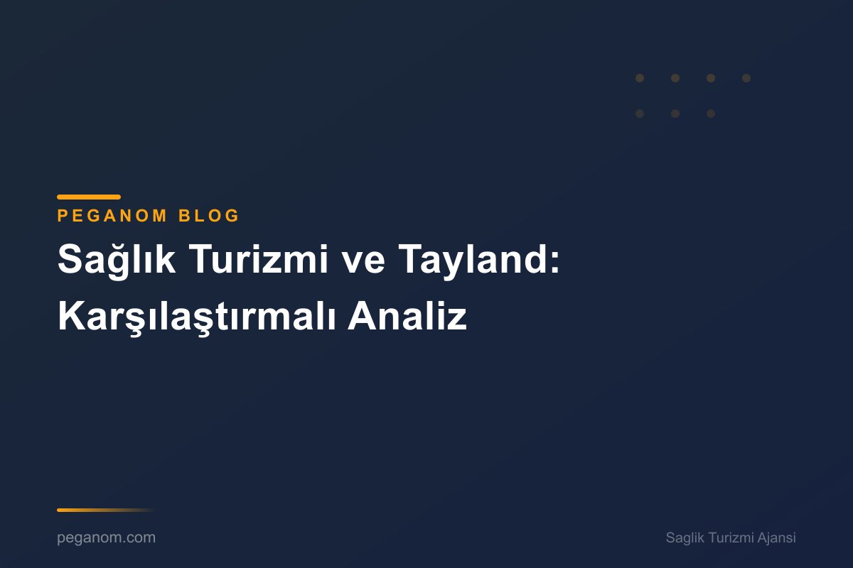 Sağlık Turizmi ve Tayland: Karşılaştırmalı Analiz