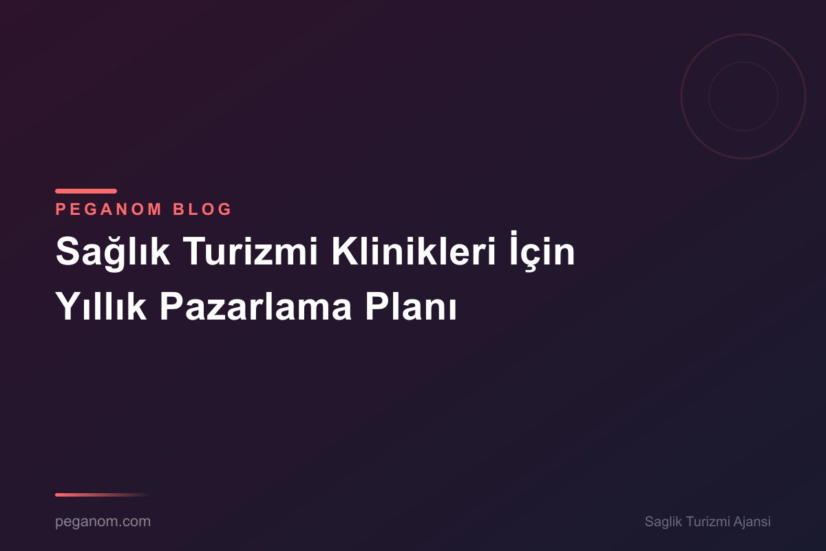 Sağlık Turizmi Klinikleri İçin Yıllık Pazarlama Planı
