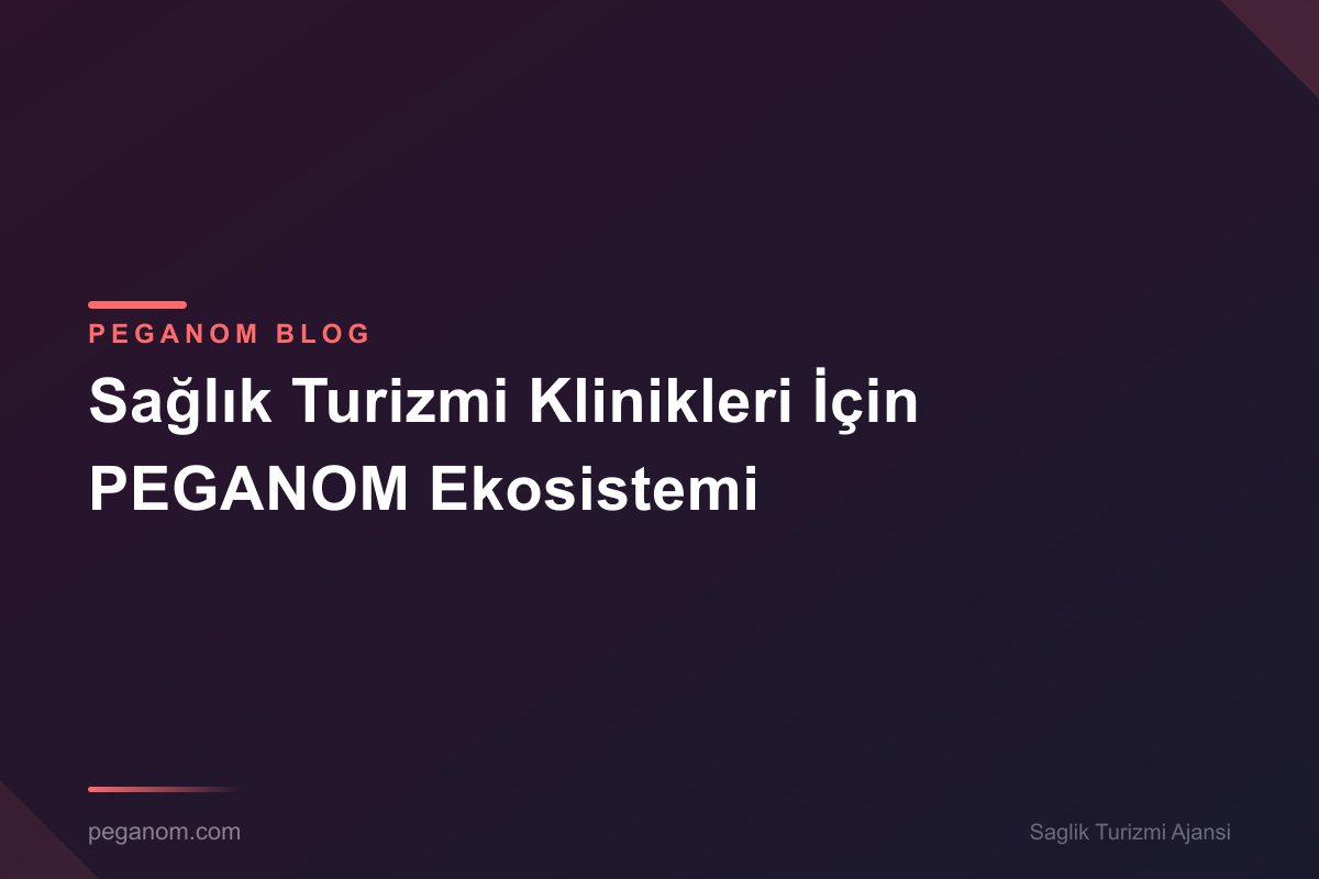 Sağlık Turizmi Klinikleri İçin PEGANOM Ekosistemi