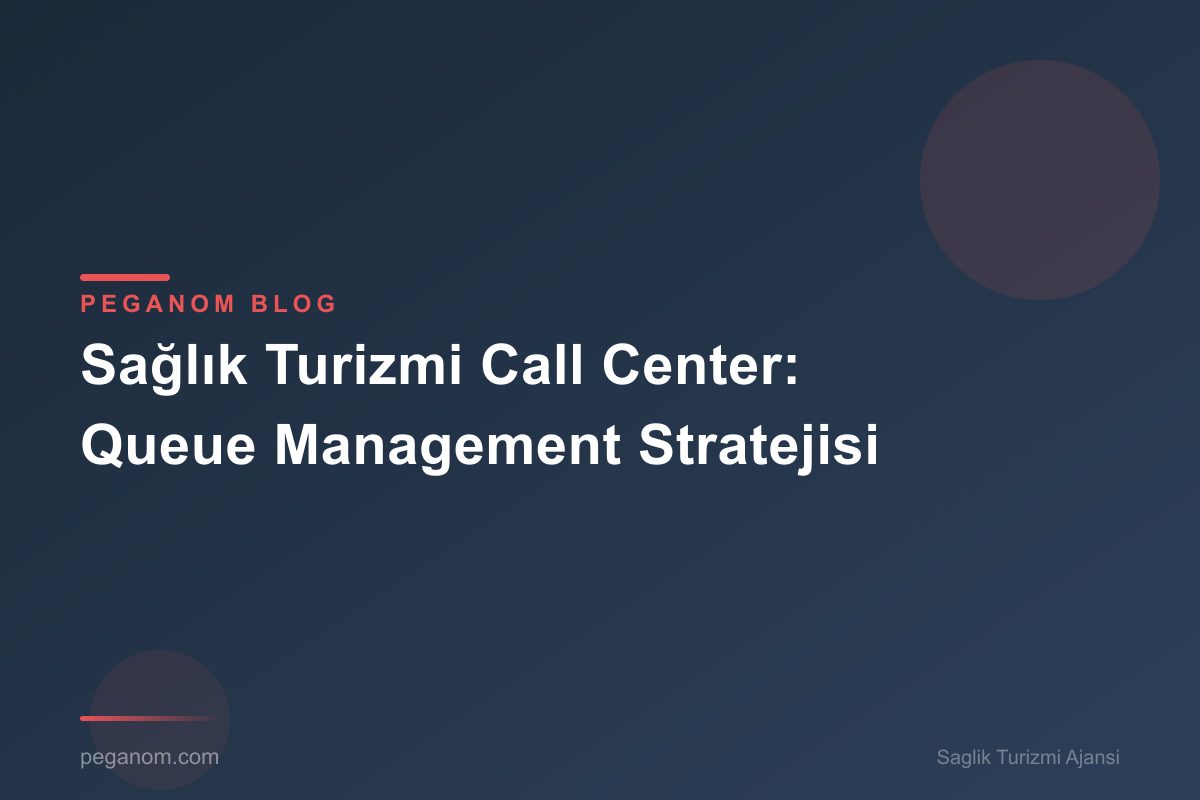 Sağlık Turizmi Call Center: Queue Management Stratejisi