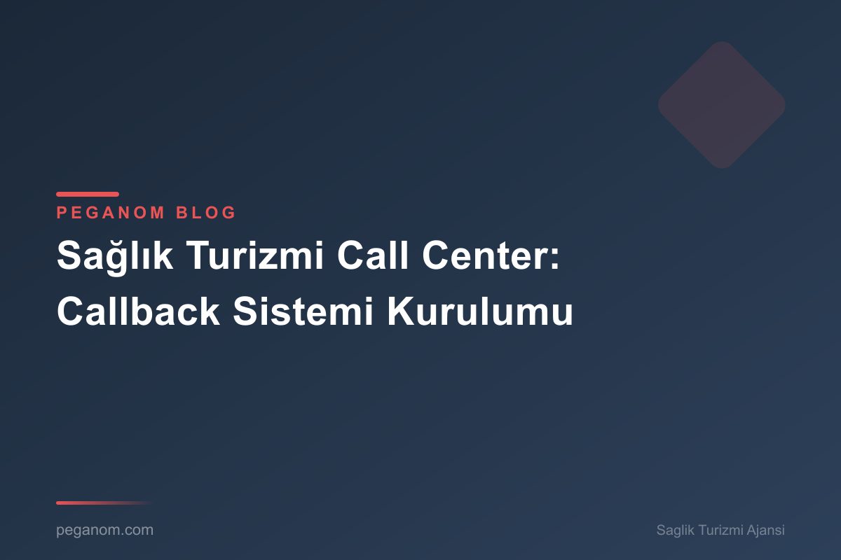 Sağlık Turizmi Call Center: Callback Sistemi Kurulumu