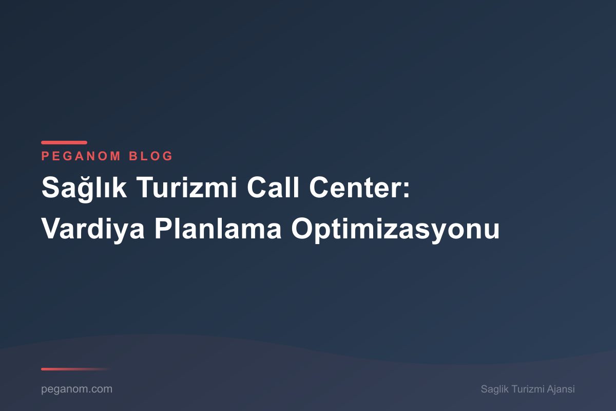 Sağlık Turizmi Call Center: Vardiya Planlama Optimizasyonu