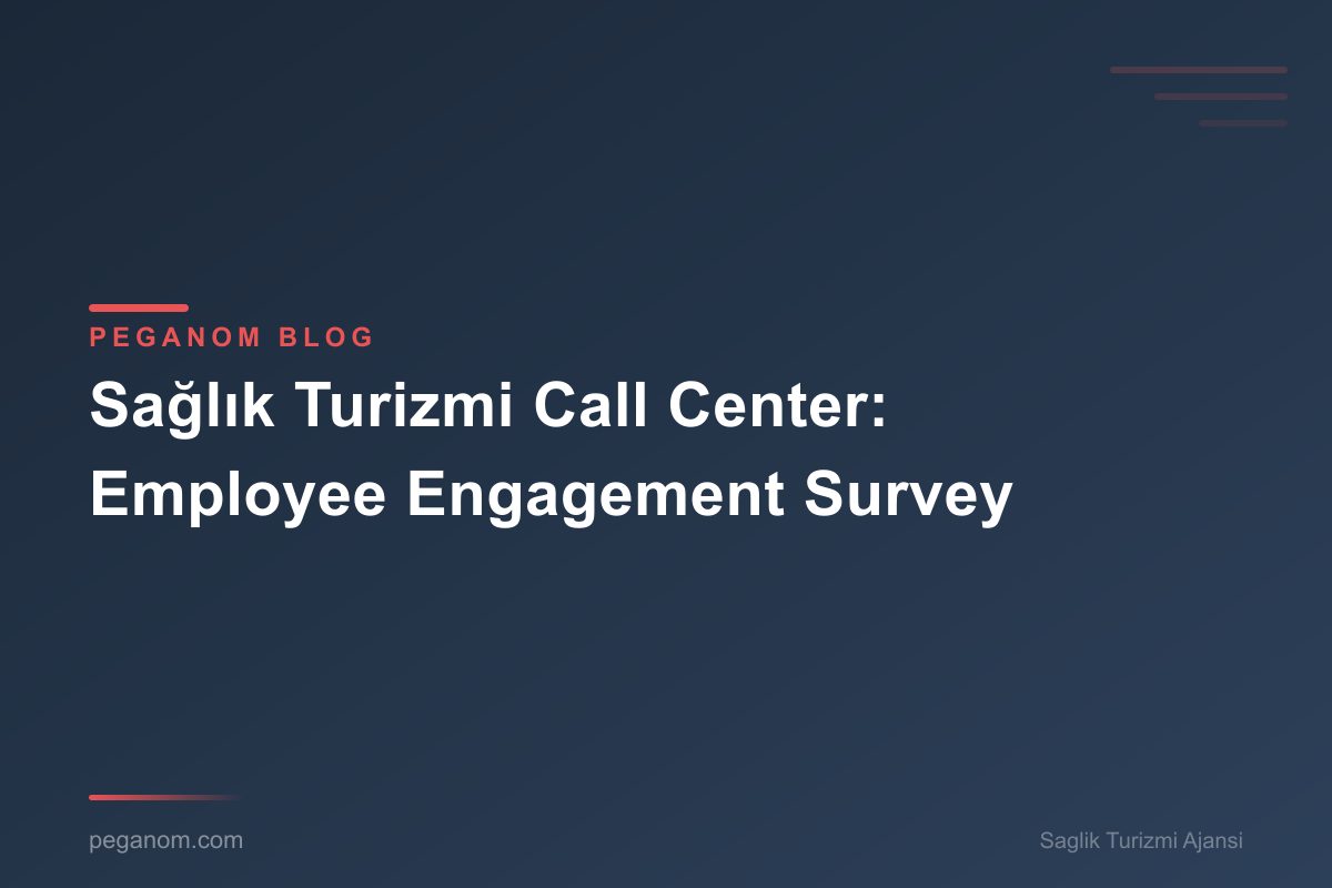Sağlık Turizmi Call Center: Employee Engagement Survey