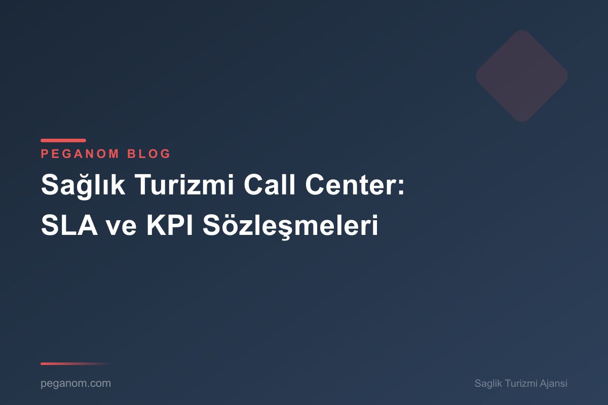 Sağlık Turizmi Call Center: SLA ve KPI Sözleşmeleri