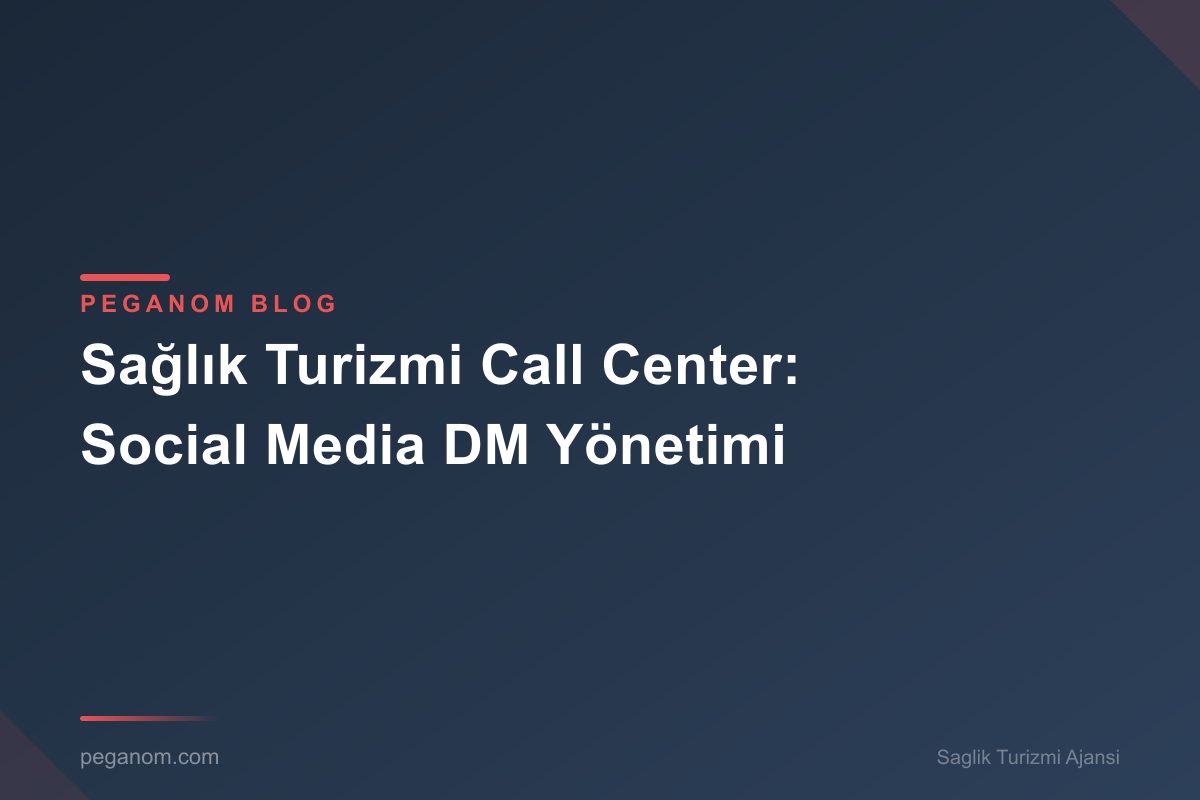 Sağlık Turizmi Call Center: Social Media DM Yönetimi