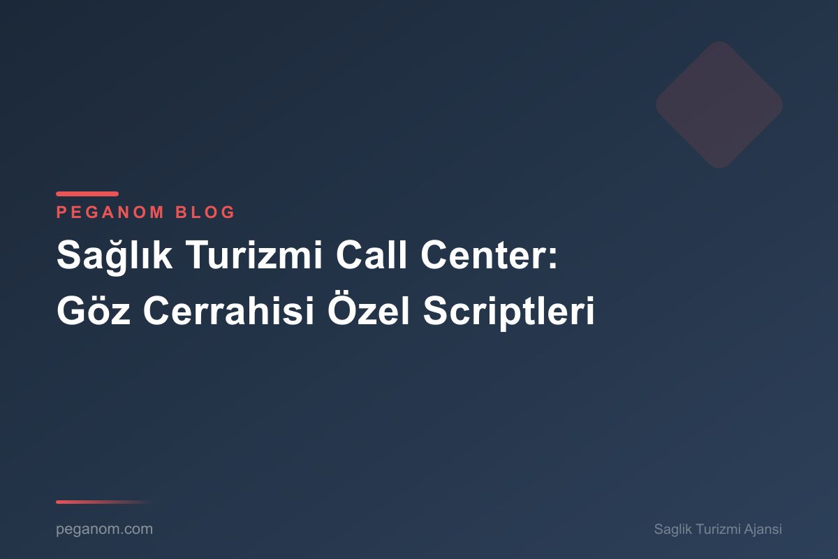 Sağlık Turizmi Call Center: Göz Cerrahisi Özel Scriptleri