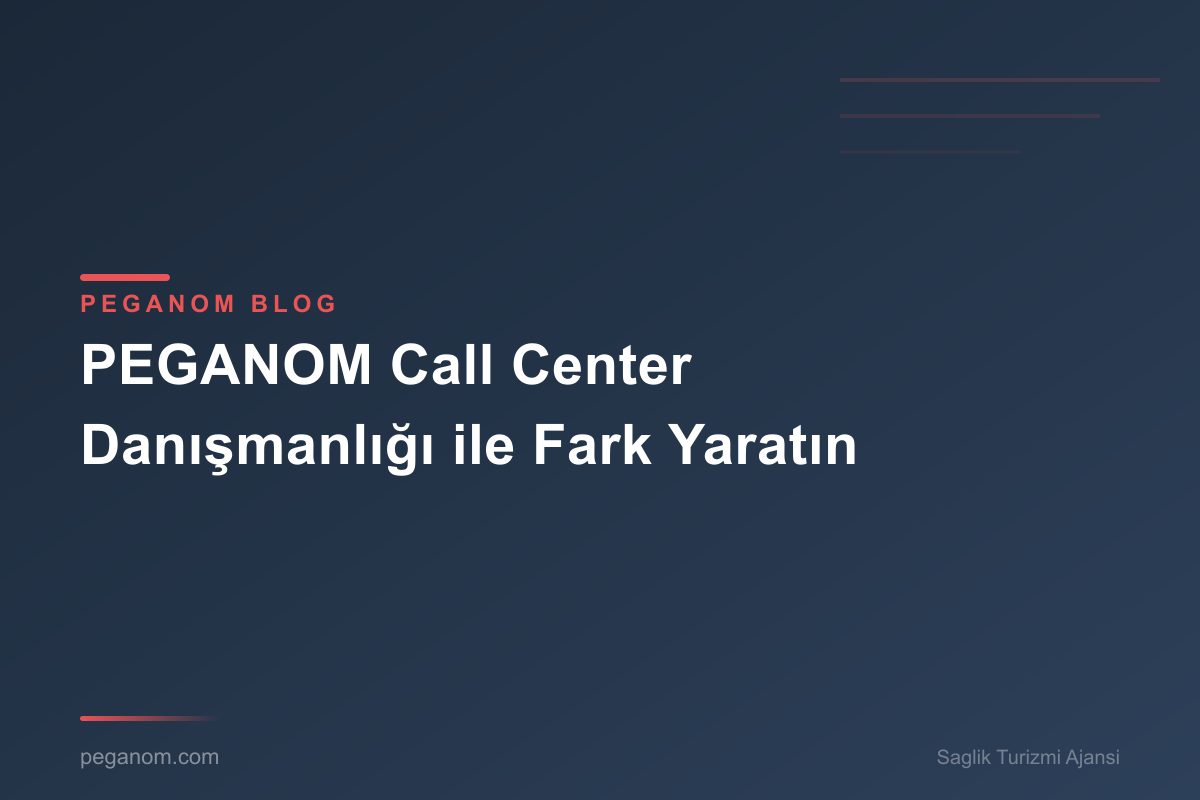 PEGANOM Call Center Danışmanlığı ile Fark Yaratın