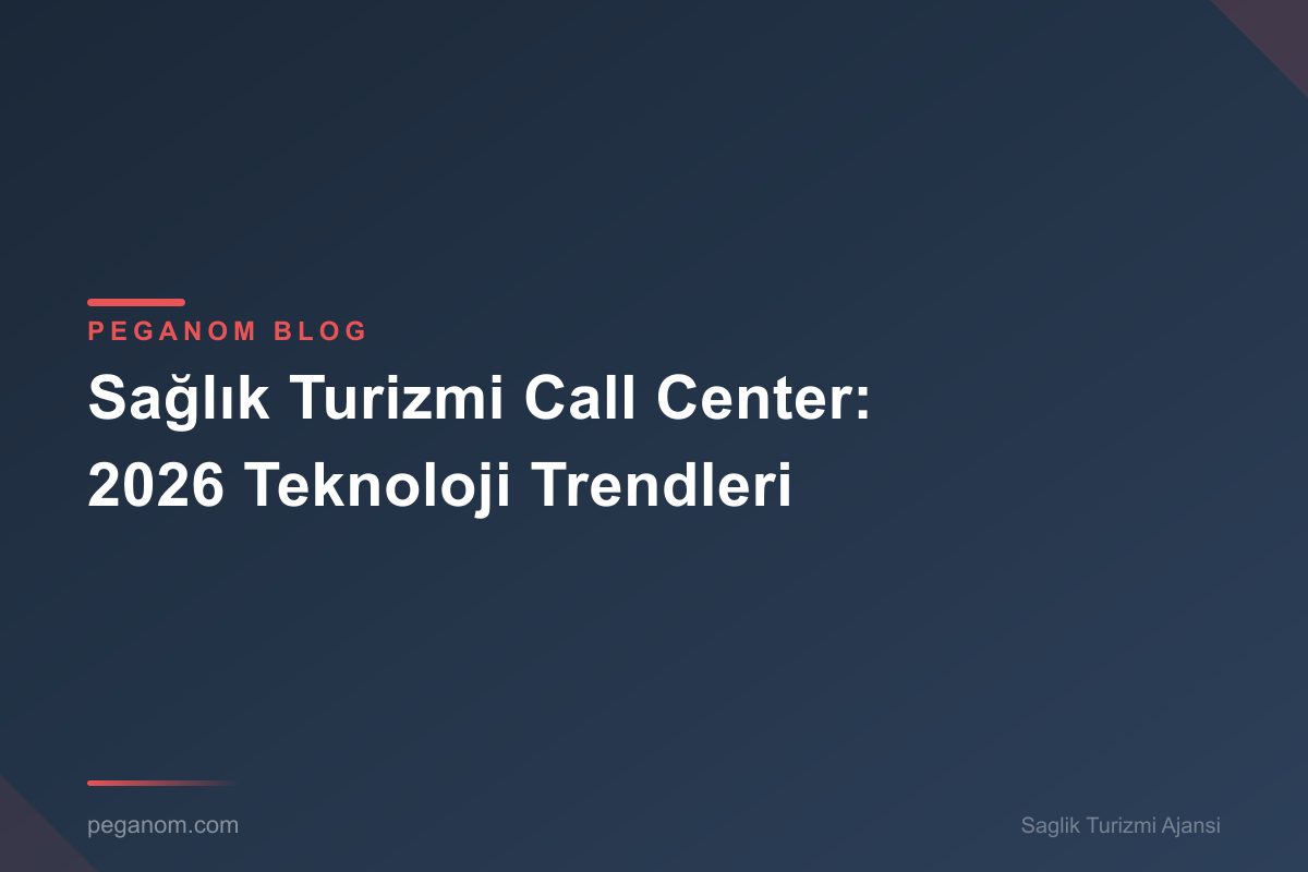 Sağlık Turizmi Call Center: 2026 Teknoloji Trendleri